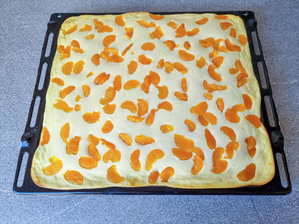 Quark - Mandarinen Kuchen vom Blech | FF-KOCHT.DE