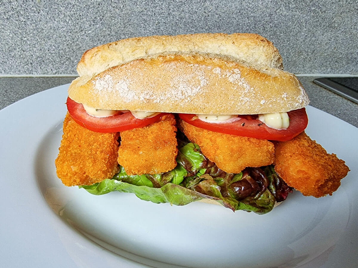 Fischstäbchen Sandwich